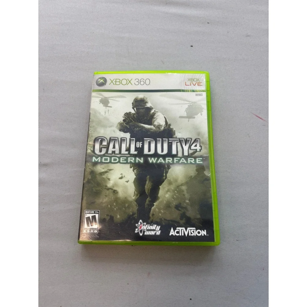 Call of Duty 4 Modern Warfare Xbox 360 Activision 2007 Game with Manual CIB